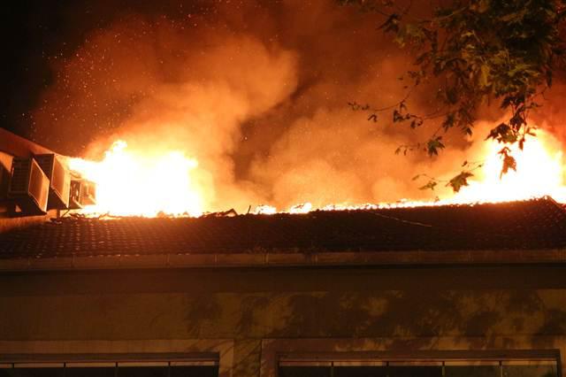 Besiktas in the morning against the fire in the workplace fear