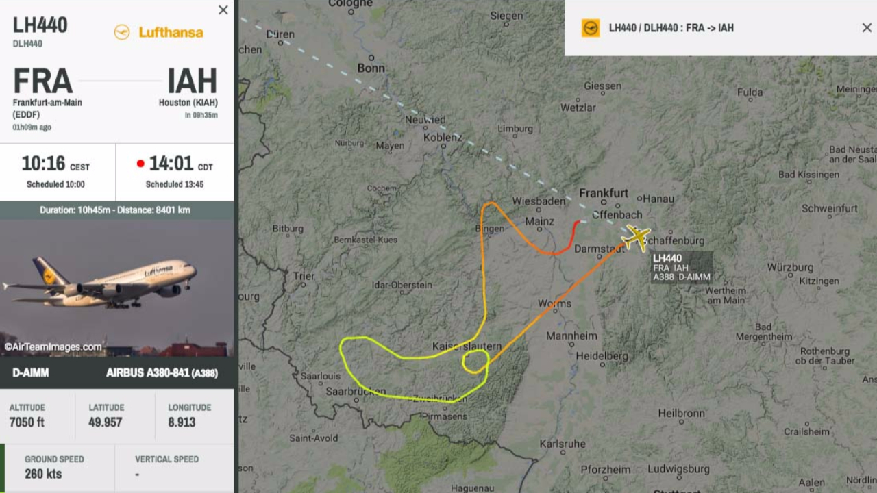 To be able to land safely after breakdown-Airbus makes kerosene over forest